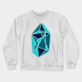 Faceted Gemstone- Blue Crewneck Sweatshirt